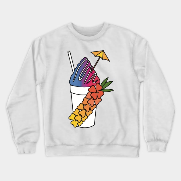 Snow Cone with Umbrella Crewneck Sweatshirt by murialbezanson